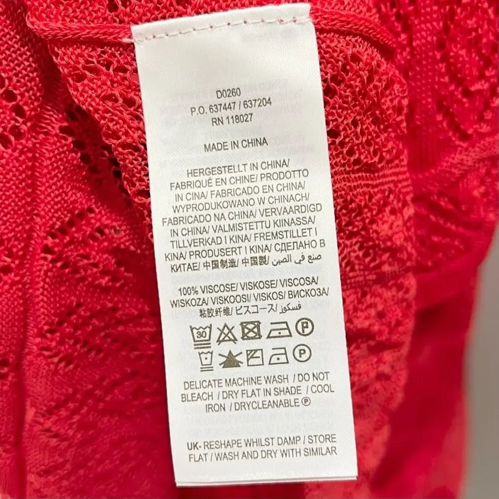 Boden Pointelle Knitted Midi Dress Women's Size 8 - Picture 9 of 13